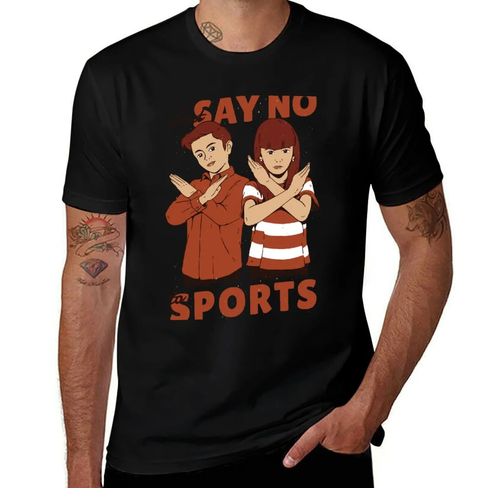 Just say no to the sport T-Shirt T-shirts man sublime topping blue lock T-shirts for men cotton
Just say no to the sport T-Shirt T-shirts man sublime topping blue lock T-shirts for men cotton
