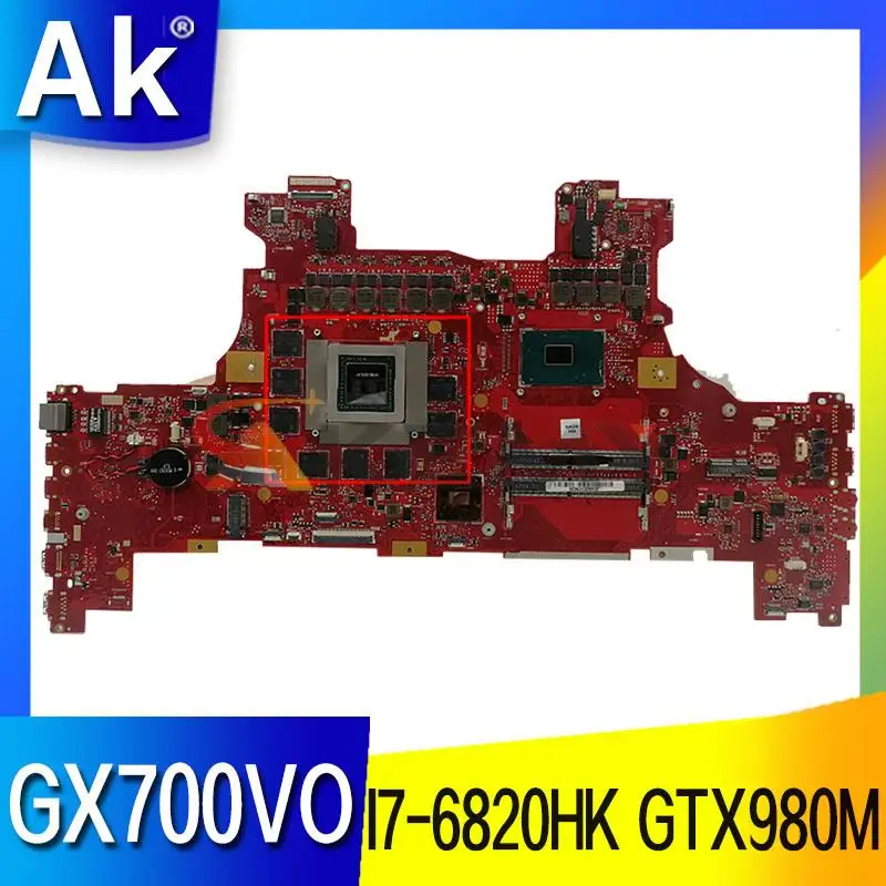 Материнская плата для ASUS ROG GX700 GX700VO GX700V I7-6820HK CPU GTX980M GX700VX GX700VS GX700VT GX700VOR GX701VO GX800VO GX700VL
Материнская плата для ASUS ROG GX700 GX700VO GX700V I7-6820HK CPU GTX980M GX700VX GX700VS GX700VT GX700VOR GX701VO GX800VO GX700VL