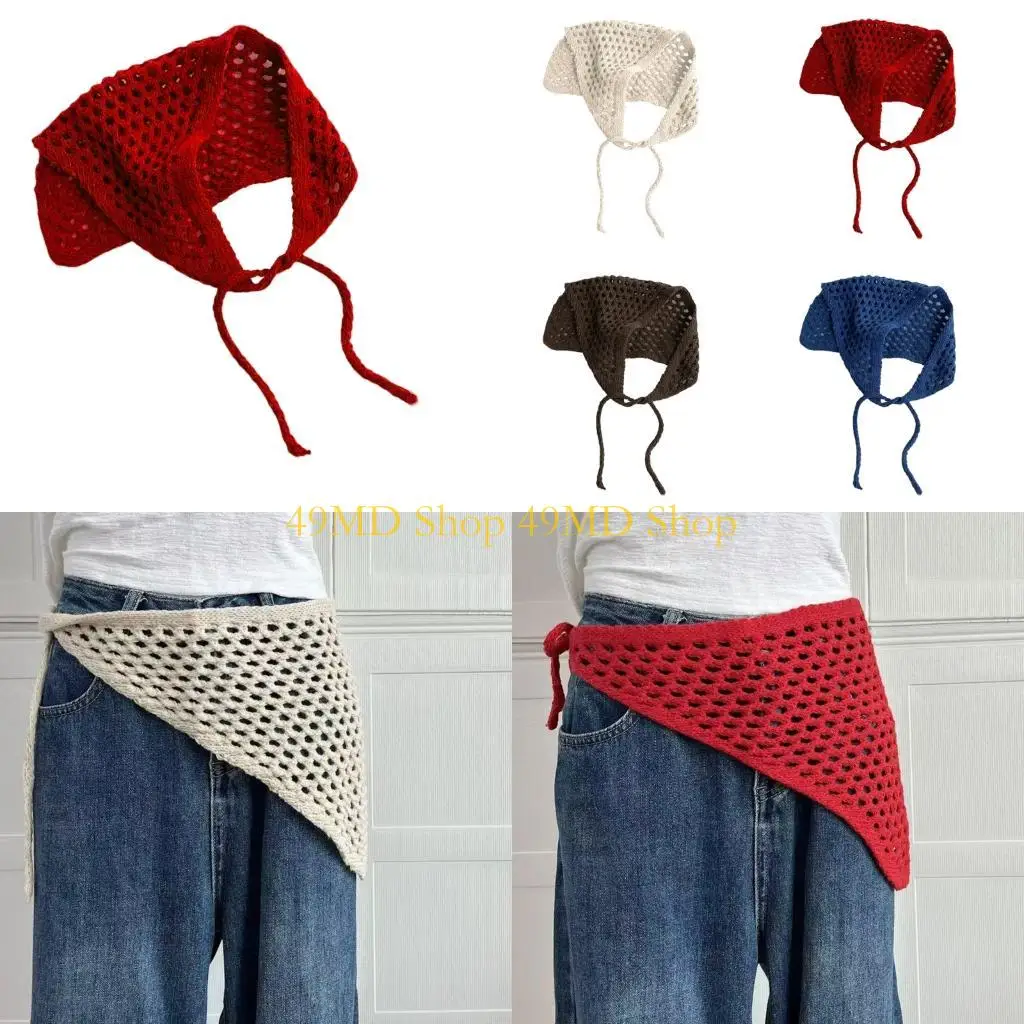 49MD Multiuse Hollowed Triangular Scarf Breathable Shawl Wrap Head Cover For Outdoor Activity Women Teens Fashion Accessory
49MD Multiuse Hollowed Triangular Scarf Breathable Shawl Wrap Head Cover For Outdoor Activity Women Teens Fashion Accessory