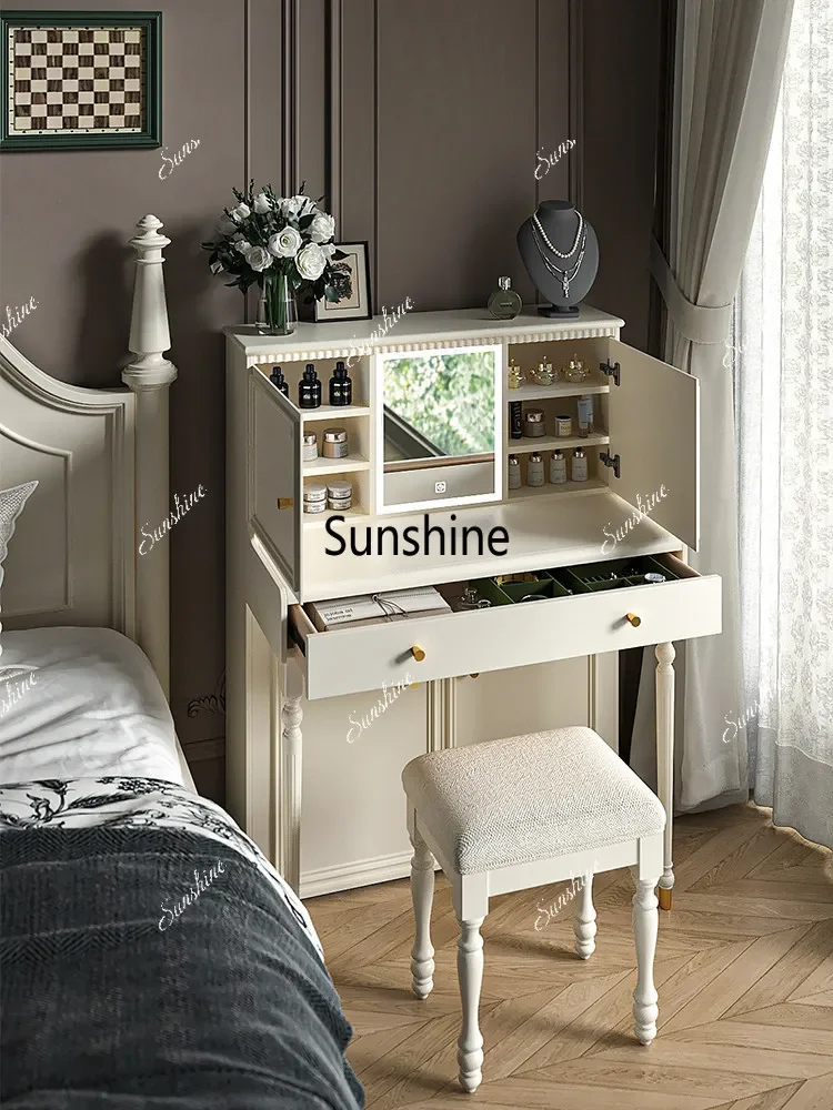 French Vintage Dresser Bedroom Cream Style Makeup Table
French Vintage Dresser Bedroom Cream Style Makeup Table