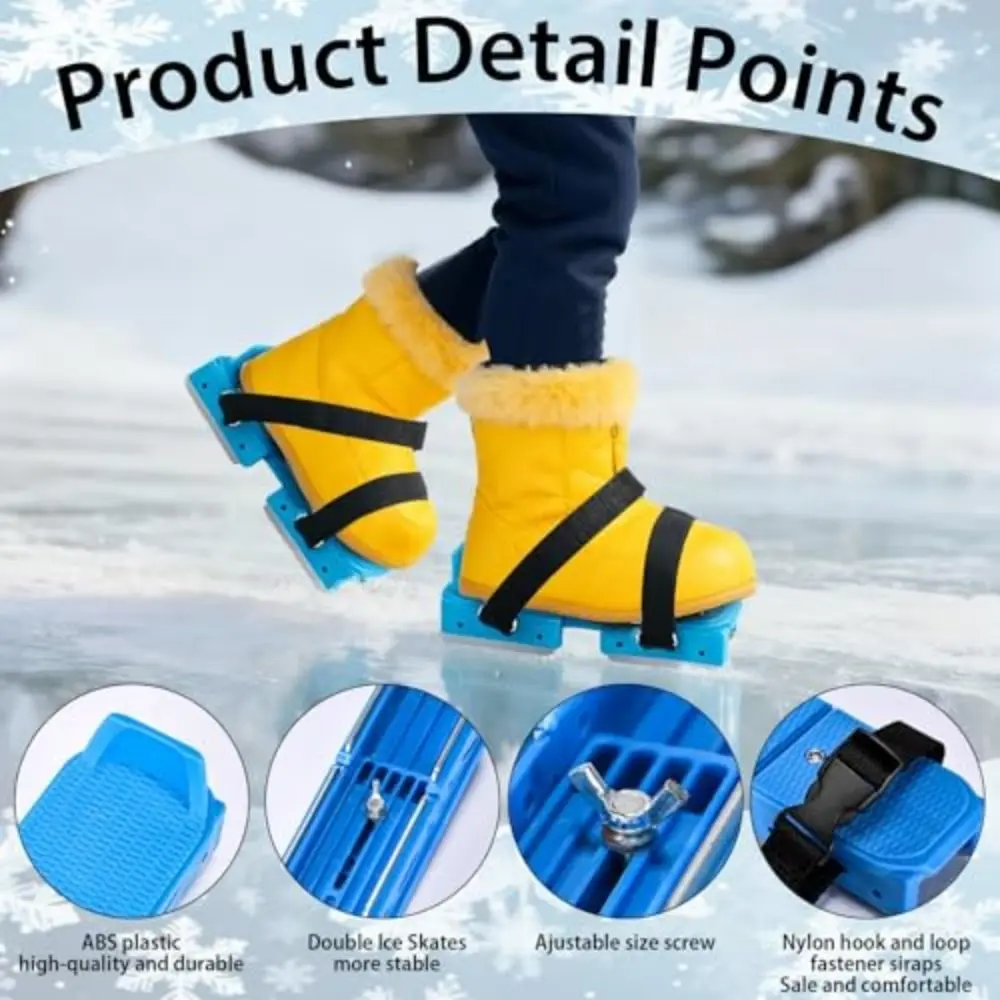 Outdoor Adjustable Toddler Ice Skates Quick Release Plastic Beginner Training Shoes Fastener Straps Ice Skates For Beginners
Outdoor Adjustable Toddler Ice Skates Quick Release Plastic Beginner Training Shoes Fastener Straps Ice Skates For Beginners