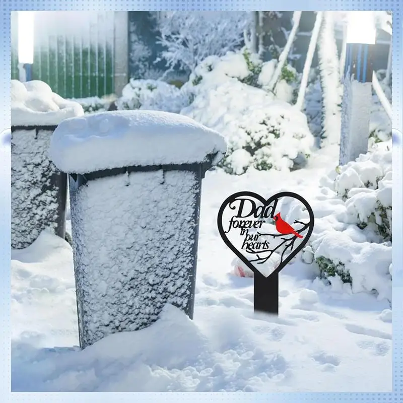 ABRJ-Memorial Grave Markers Heart Memorial Plaque Stake Sympathy Grave Markers Cemetery Cardinals Garden Stake Memorial
ABRJ-Memorial Grave Markers Heart Memorial Plaque Stake Sympathy Grave Markers Cemetery Cardinals Garden Stake Memorial