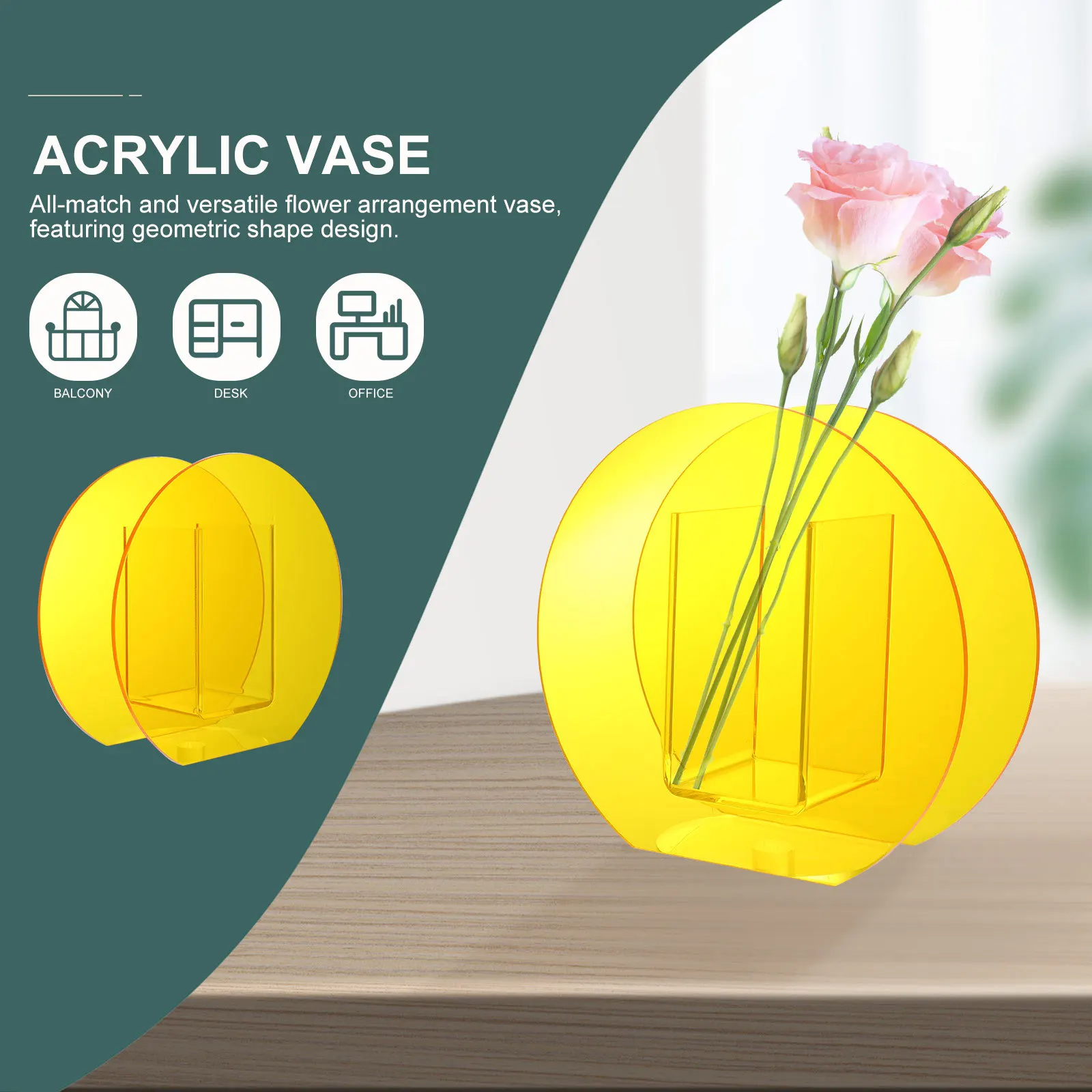 1Pcs Clear Acrylic Vase Geometric Nordic Flower Container Ideal for Small Bouquet Home Office Table Ornament Acrylic Vase
1Pcs Clear Acrylic Vase Geometric Nordic Flower Container Ideal for Small Bouquet Home Office Table Ornament Acrylic Vase