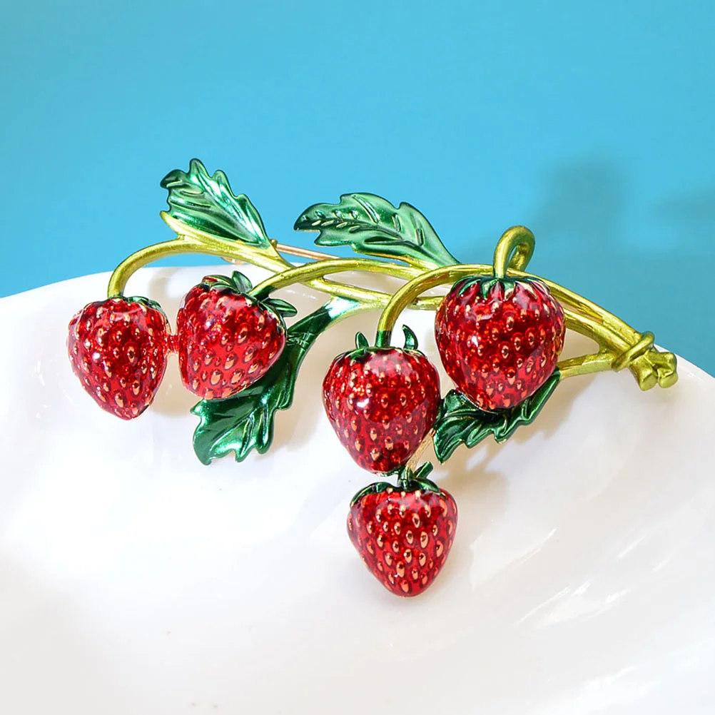 Strawberry Brooch Miss Girls Accessories Magnetic Earrings Men Alloy Brooches Gifts
Strawberry Brooch Miss Girls Accessories Magnetic Earrings Men Alloy Brooches Gifts