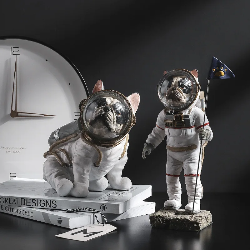Resin Space Dog Statue Modern Animal Astronaut Statue Bulldog Statue Interior Living Room Home Decor Gift
Resin Space Dog Statue Modern Animal Astronaut Statue Bulldog Statue Interior Living Room Home Decor Gift