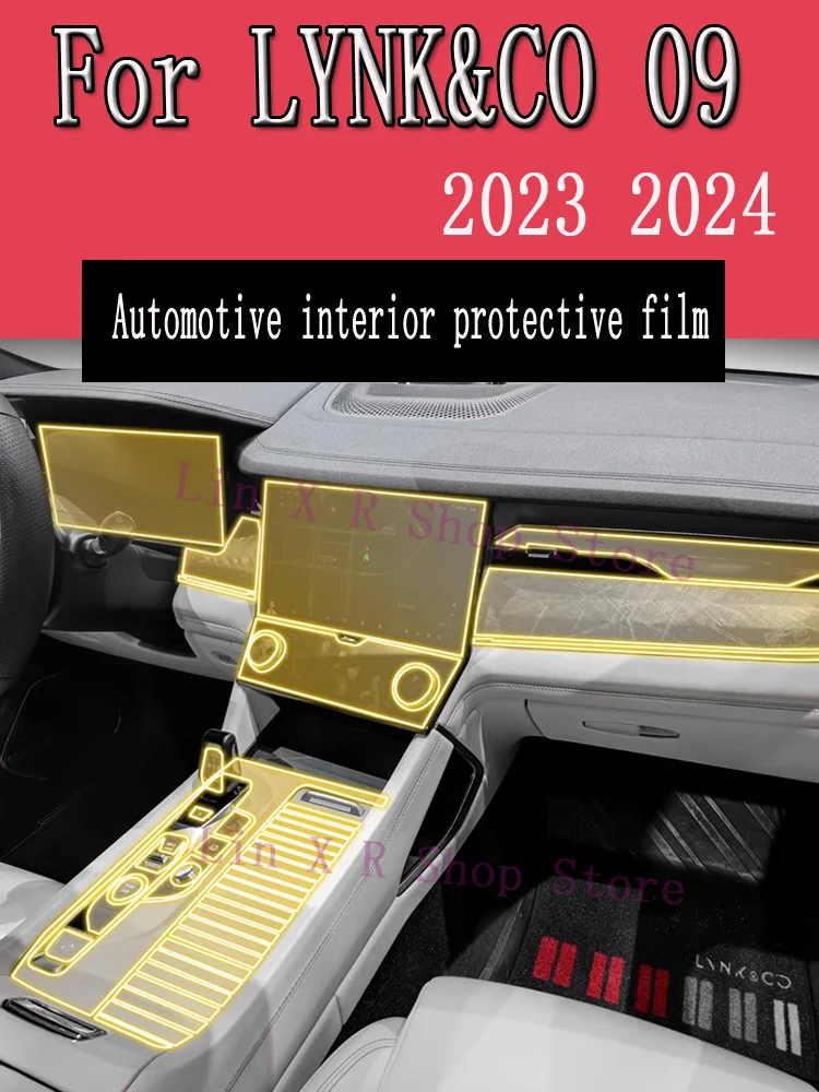 For LYNK&CO 09 (2023-2024) Gearbox Panel Navigation Screen Automotive Interior TPU Protective Film Cover Anti-Scratch Sticker
For LYNK&CO 09 (2023-2024) Gearbox Panel Navigation Screen Automotive Interior TPU Protective Film Cover Anti-Scratch Sticker