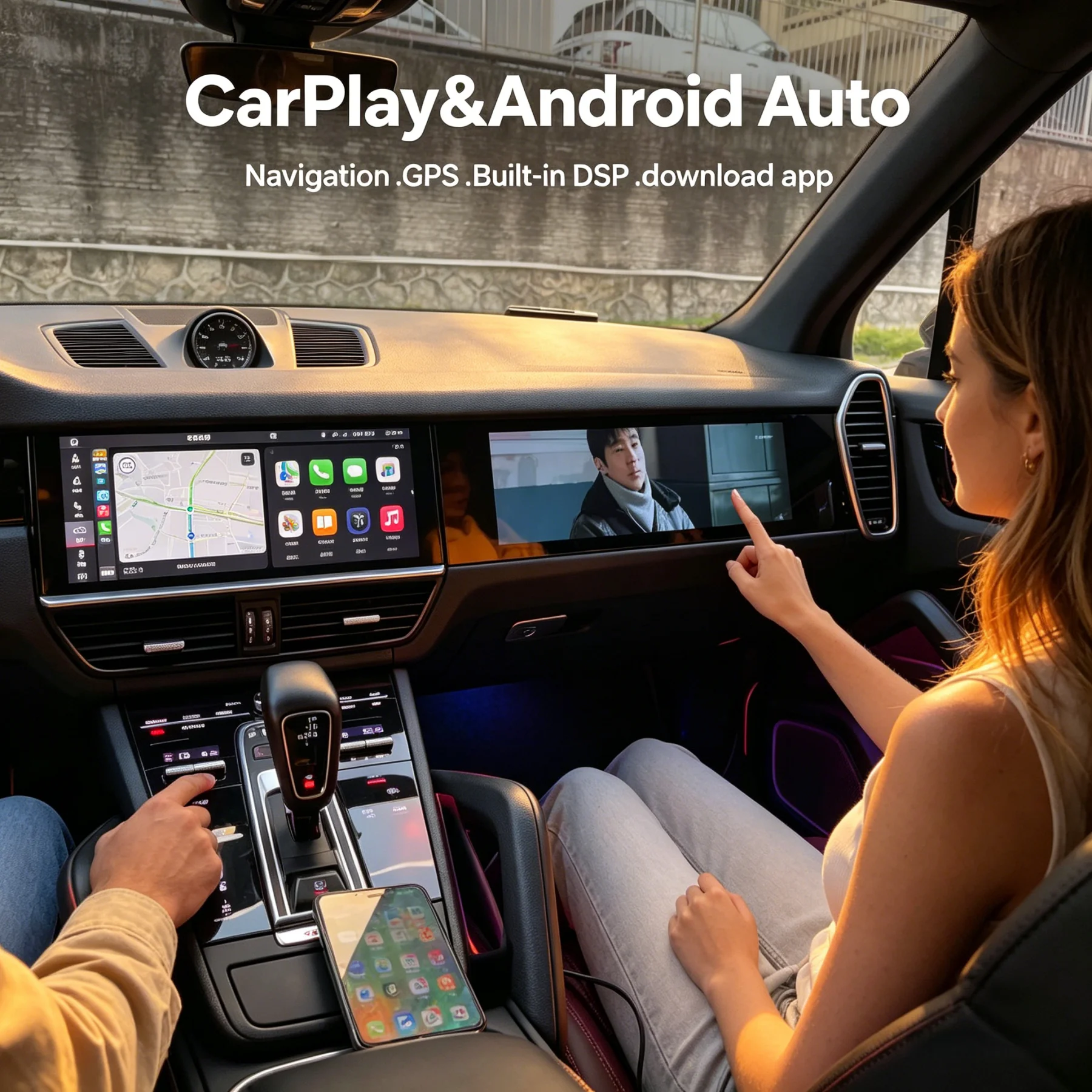 Car Copilot For Porsche Cayenne 2018~2024 Android Screen Auto Head Unit Monitor Carplay Passenger Seat Entertainment New Upgrade
Car Copilot For Porsche Cayenne 2018~2024 Android Screen Auto Head Unit Monitor Carplay Passenger Seat Entertainment New Upgrade