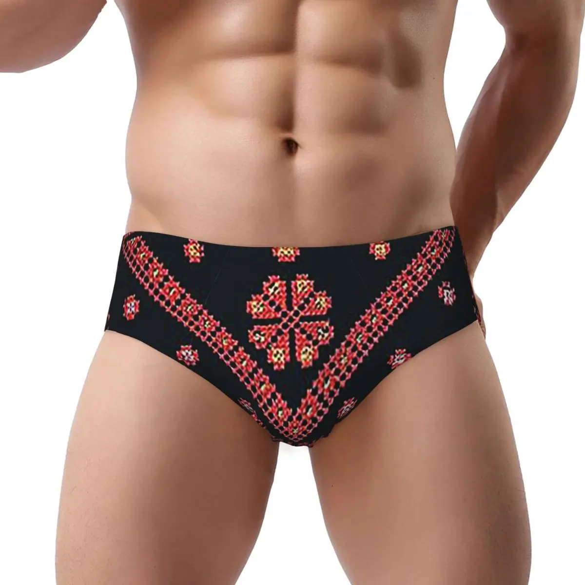 Three Flowers Palestinian Embroidery Men's Triangle Panties Soft Boxer Underpants Short Underwear for Homme Man Boyfriend Gift
Three Flowers Palestinian Embroidery Men's Triangle Panties Soft Boxer Underpants Short Underwear for Homme Man Boyfriend Gift