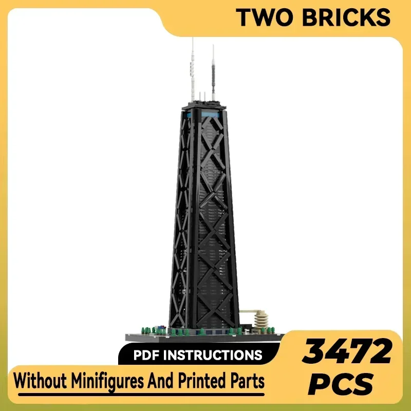 Модель City Street View Moc, строительные кирпичи John Hancock Center VER 2, 1:650, технологические блоки, подарок, Рождественская игрушка, набор «сделай сам», сборка
Модель City Street View Moc, строительные кирпичи John Hancock Center VER 2, 1:650, технологические блоки, подарок, Рождественская игрушка, набор «сделай сам», сборка