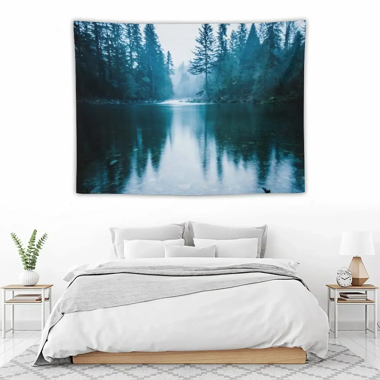 Forest Mountain Fog - Blue Lake Reflection Tapestry Decoration Wall Wall Decor Wall Carpet Tapestry
Forest Mountain Fog - Blue Lake Reflection Tapestry Decoration Wall Wall Decor Wall Carpet Tapestry