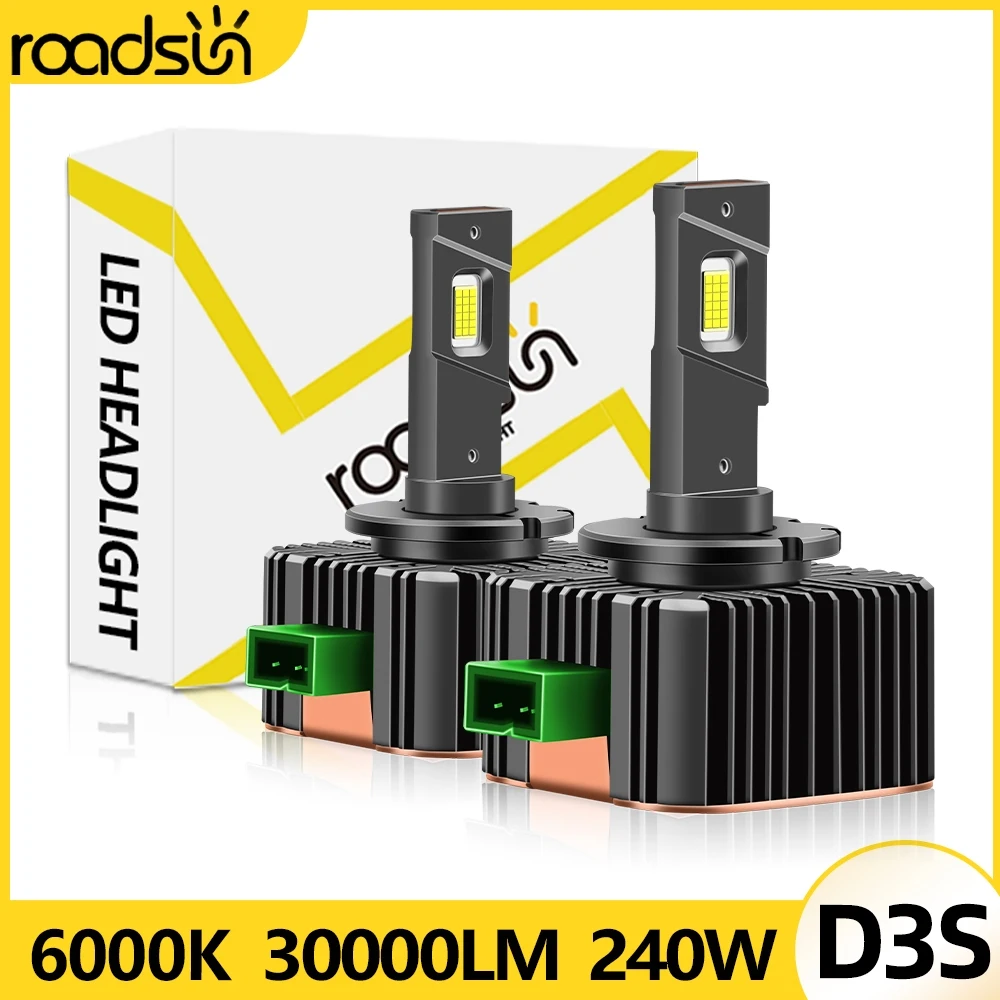 2x Super Bright 30000LM Canbus Car LED Headlight Bulbs D3S D3R Auto Lamp Same As Original 1:1 Size All-In-One Auto Light 6000K
2x Super Bright 30000LM Canbus Car LED Headlight Bulbs D3S D3R Auto Lamp Same As Original 1:1 Size All-In-One Auto Light 6000K