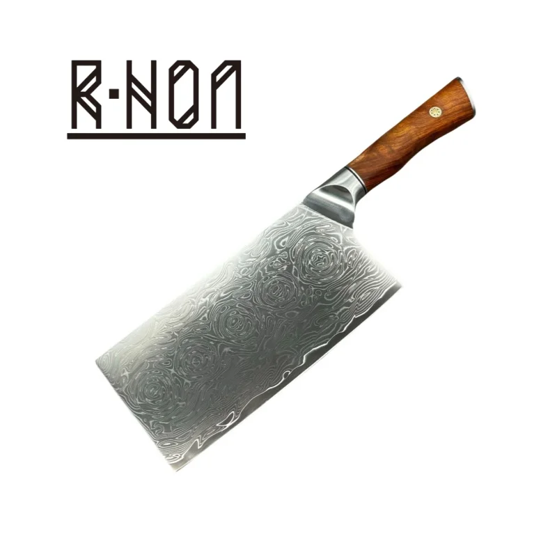 RHON VG10 Damascus Steel Kitchen Cleaver Knife Chef's Utility Chinese Meat Slicing Vegetable Cutting Fruit Knives Wooden Handle
RHON VG10 Damascus Steel Kitchen Cleaver Knife Chef's Utility Chinese Meat Slicing Vegetable Cutting Fruit Knives Wooden Handle