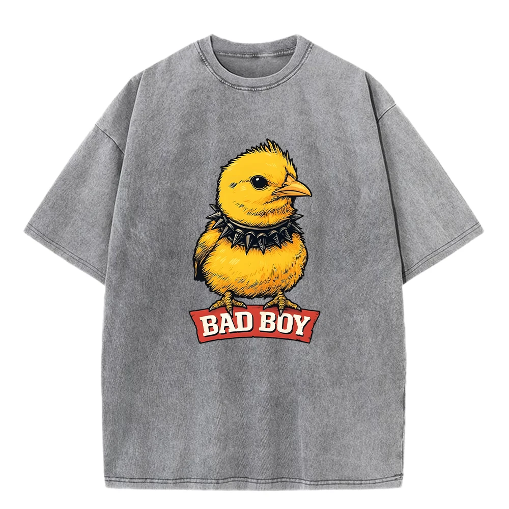 Bad Boy Poult Printing Men Washed T Shirt Fashions Cotton Short Sleeve Hip Hop Soft Streetwear Summer Clothes Casual Loose Top
Bad Boy Poult Printing Men Washed T Shirt Fashions Cotton Short Sleeve Hip Hop Soft Streetwear Summer Clothes Casual Loose Top