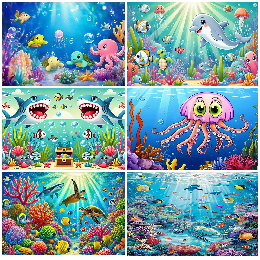 Underwater Wonderland Background Cloth turtle fish Birthday Party Supplies banner Decoration Baby Shower Backdrop Children Gifts
Underwater Wonderland Background Cloth turtle fish Birthday Party Supplies banner Decoration Baby Shower Backdrop Children Gifts