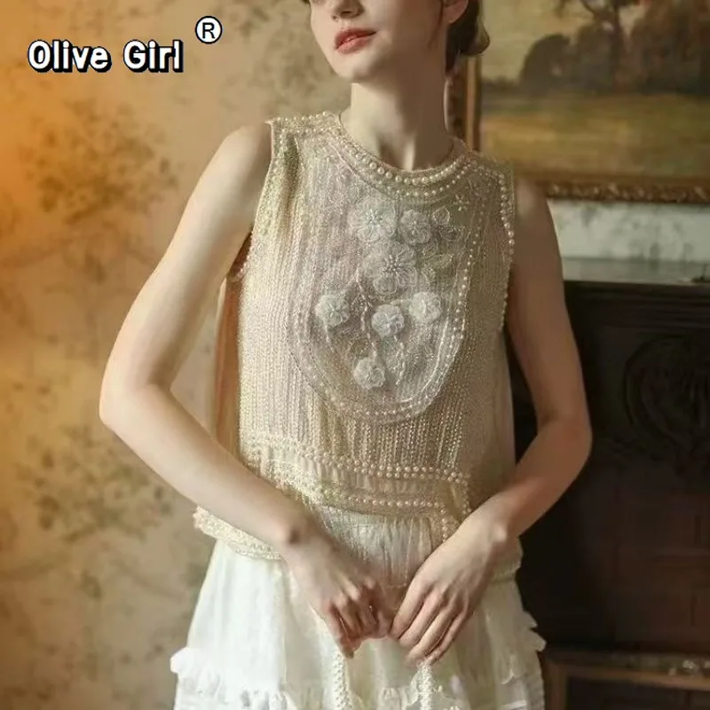 High End Luxury Camisole Tank European American Handmade Beaded Pearl Tassel Chiffon Shirt Sequin Embroidered Loose Top Women
High End Luxury Camisole Tank European American Handmade Beaded Pearl Tassel Chiffon Shirt Sequin Embroidered Loose Top Women