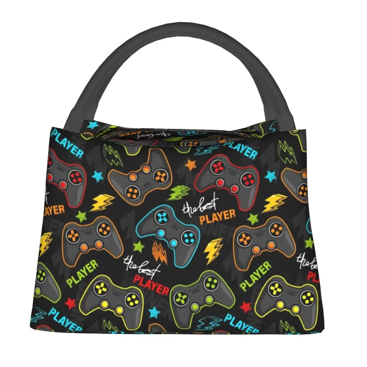 Video Game Controller Lunch Bag For Adult Player Lunch Box Casual School Cooler Bag Portable Waterproof Tote Food Bags
Video Game Controller Lunch Bag For Adult Player Lunch Box Casual School Cooler Bag Portable Waterproof Tote Food Bags