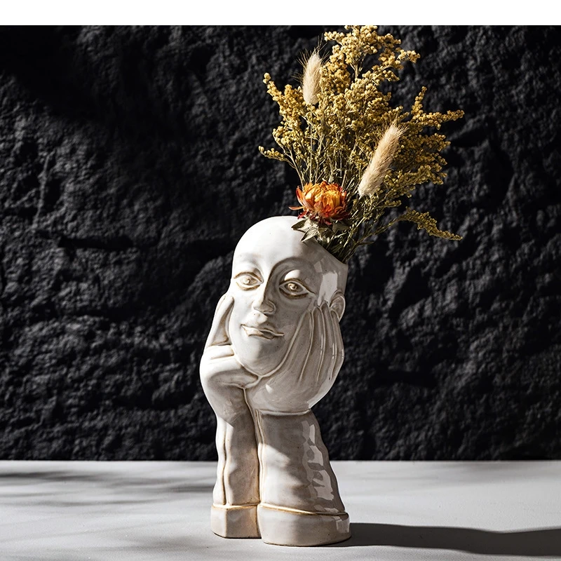 Human Body Ceramic Vase Nordic Dining Table Flower Arrangement Art Dried Room Aesthetic Decoration
Human Body Ceramic Vase Nordic Dining Table Flower Arrangement Art Dried Room Aesthetic Decoration