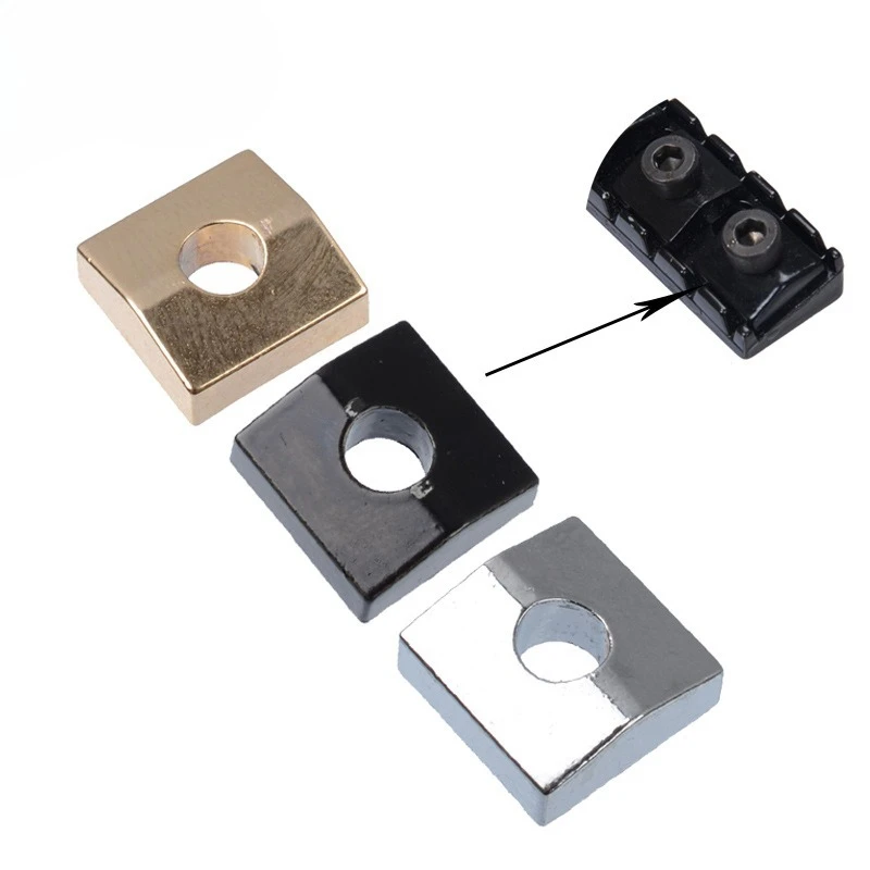Electric Guitar Locking Nut Clamp Blocks Double Tremolo String Lock Retainer Blocks Guitar Headstock Parts & Accessories
Electric Guitar Locking Nut Clamp Blocks Double Tremolo String Lock Retainer Blocks Guitar Headstock Parts & Accessories