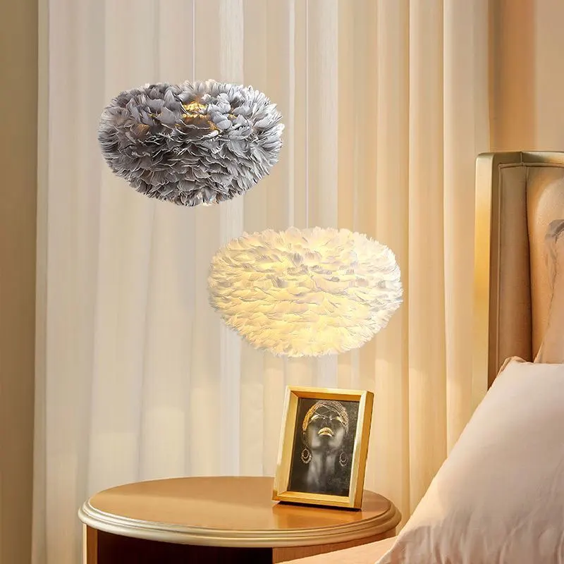 LED Feather Pendant Light Modern Cozy Decoration Suspension Light for Dining Room Bedroom Living Room Restaurant E27
LED Feather Pendant Light Modern Cozy Decoration Suspension Light for Dining Room Bedroom Living Room Restaurant E27