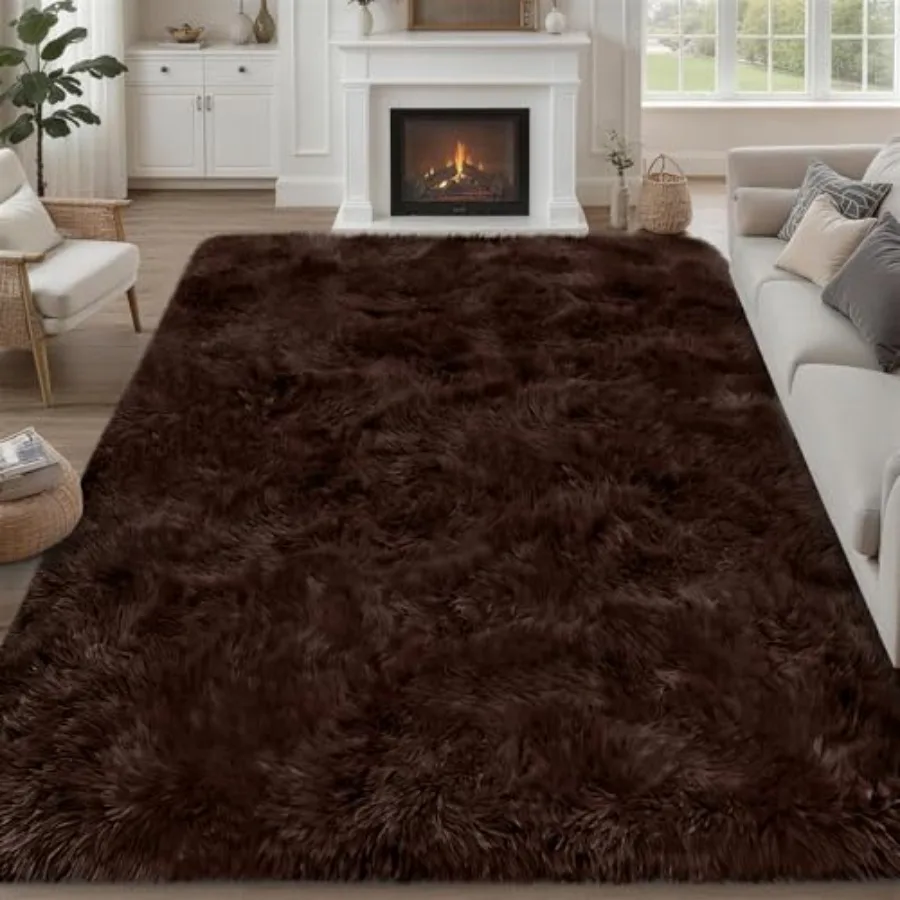 Fluffy Area Rugs 9x12 for Living Room Bedroom: Ultra Soft Shag Rug in Brown, Non-Slip Non-Shedding Fuzzy Plush Indoor Carpet fo
Fluffy Area Rugs 9x12 for Living Room Bedroom: Ultra Soft Shag Rug in Brown, Non-Slip Non-Shedding Fuzzy Plush Indoor Carpet fo