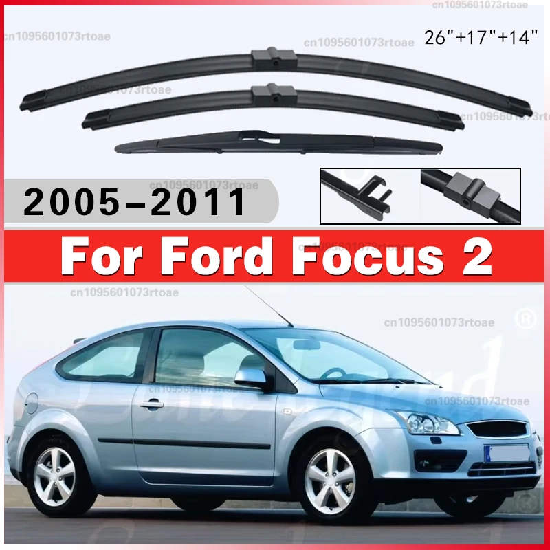 Front & Rear Wiper Blades Set Windscreen Window Brushes 26"+17"+14" For Ford Focus 2 Hatch 2005 - 2011 Windshield 2010 Wiper
Front & Rear Wiper Blades Set Windscreen Window Brushes 26"+17"+14" For Ford Focus 2 Hatch 2005 - 2011 Windshield 2010 Wiper