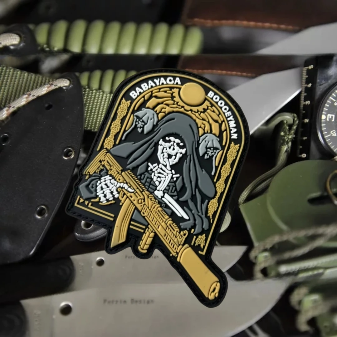 "BOOGEYMAN BABAYACA"3D PVC Hook and Loop Patches for Clothing Tactical Morale Emblem Military ARMY Backpack Sticker
"BOOGEYMAN BABAYACA"3D PVC Hook and Loop Patches for Clothing Tactical Morale Emblem Military ARMY Backpack Sticker