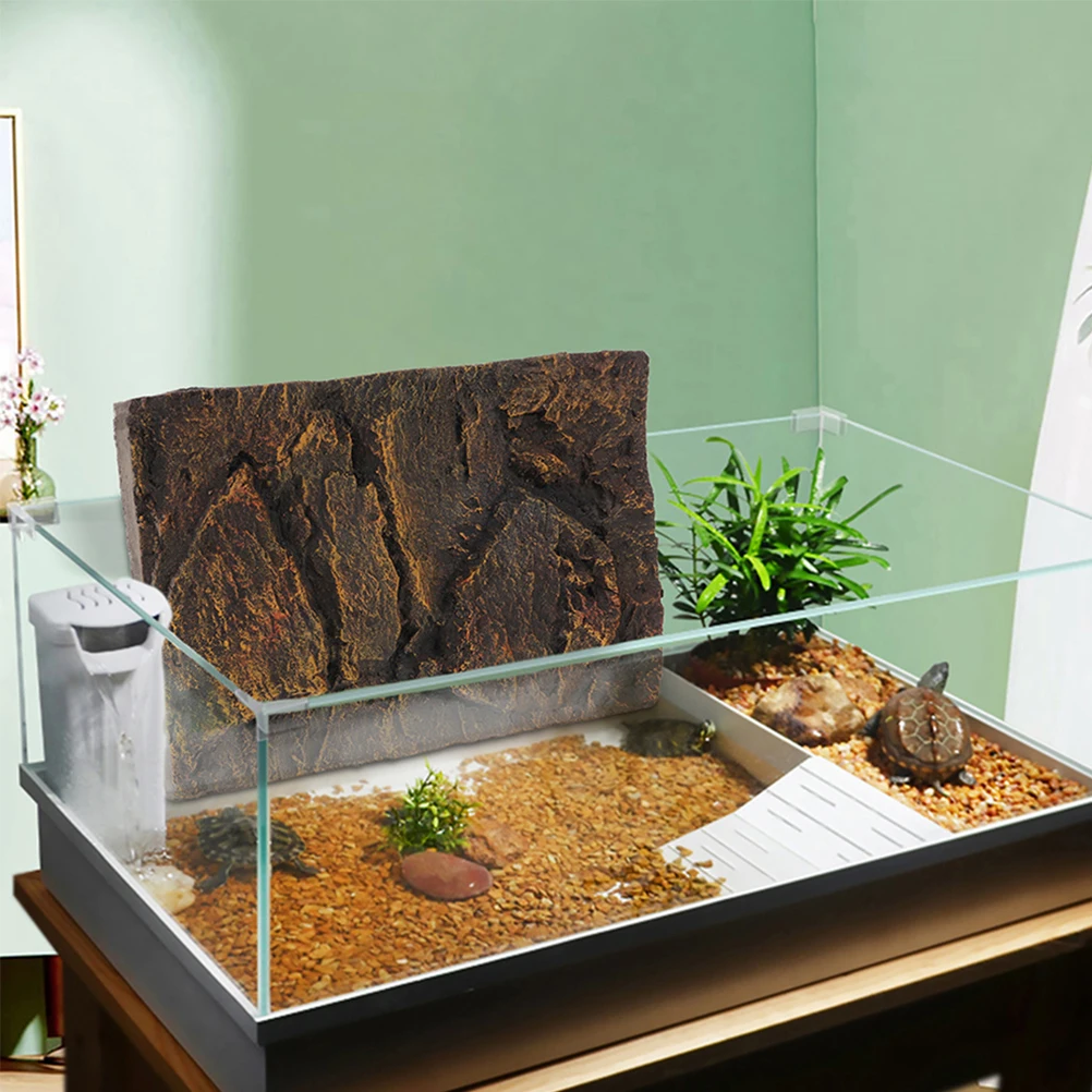 Reptile Box Rock Terrarium Background 3D Rock Aquatic Décor Black Tank Realistic Texture Fish Terrarium Accessories Aquarium
Reptile Box Rock Terrarium Background 3D Rock Aquatic Décor Black Tank Realistic Texture Fish Terrarium Accessories Aquarium