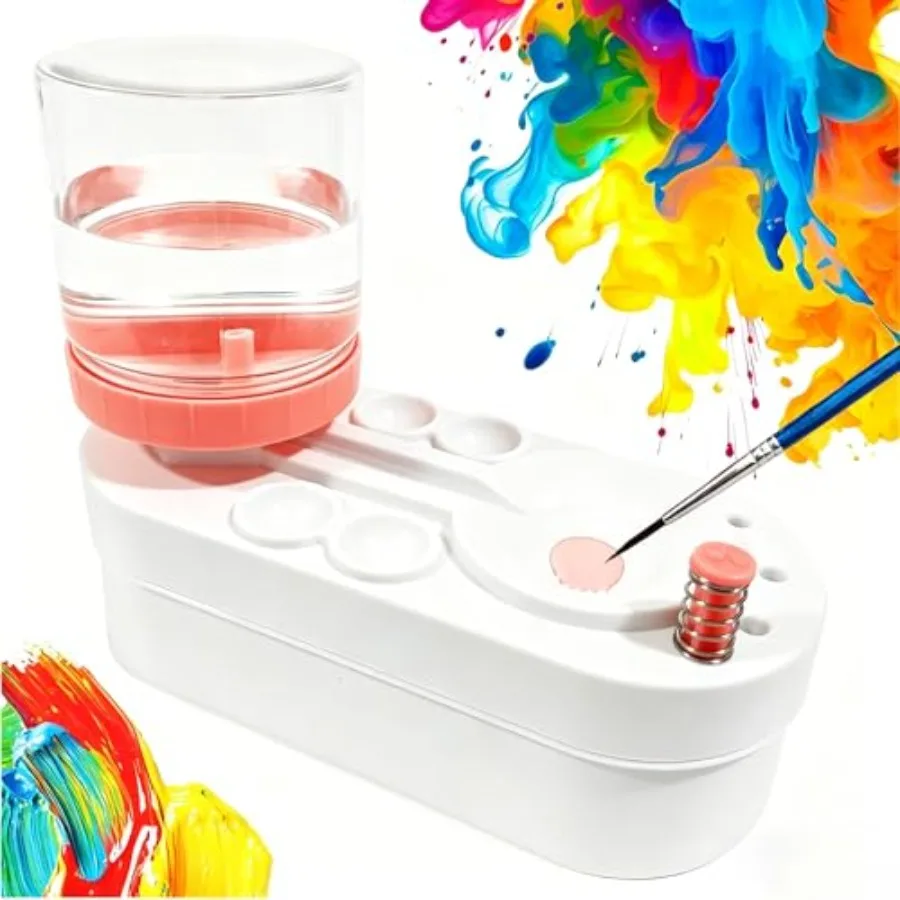 Upgraded Paint Brush Cleaner Brush Rinser Water Circulation Pre Assembled,Watercolor/Oil and Water-Based Paint Brush Cleaner To
Upgraded Paint Brush Cleaner Brush Rinser Water Circulation Pre Assembled,Watercolor/Oil and Water-Based Paint Brush Cleaner To