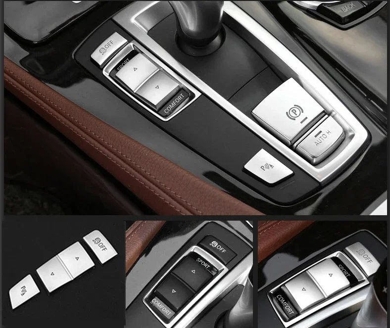 Car Central Handbrake Auto H Button Left side Covers Stickers Trim for BMW 5 series GT 5/6/7 series F10 F01 F02 X3 X4 X5 X6
Car Central Handbrake Auto H Button Left side Covers Stickers Trim for BMW 5 series GT 5/6/7 series F10 F01 F02 X3 X4 X5 X6