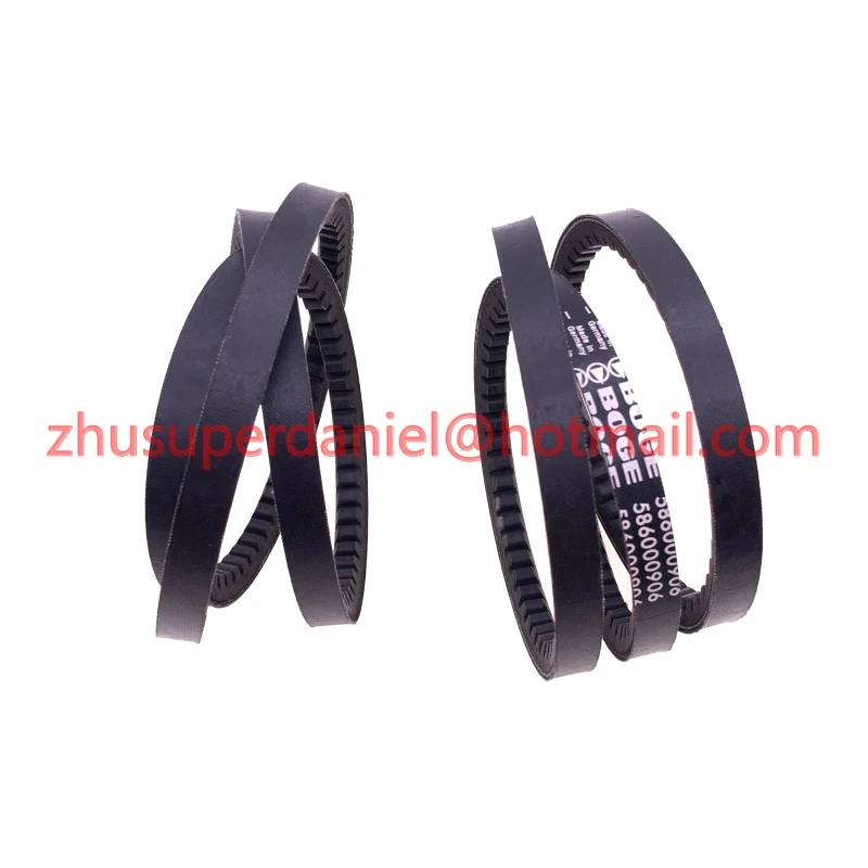 6pcs/lot genuine 586000906P Boge air compressor V-belts driving belts
6pcs/lot genuine 586000906P Boge air compressor V-belts driving belts