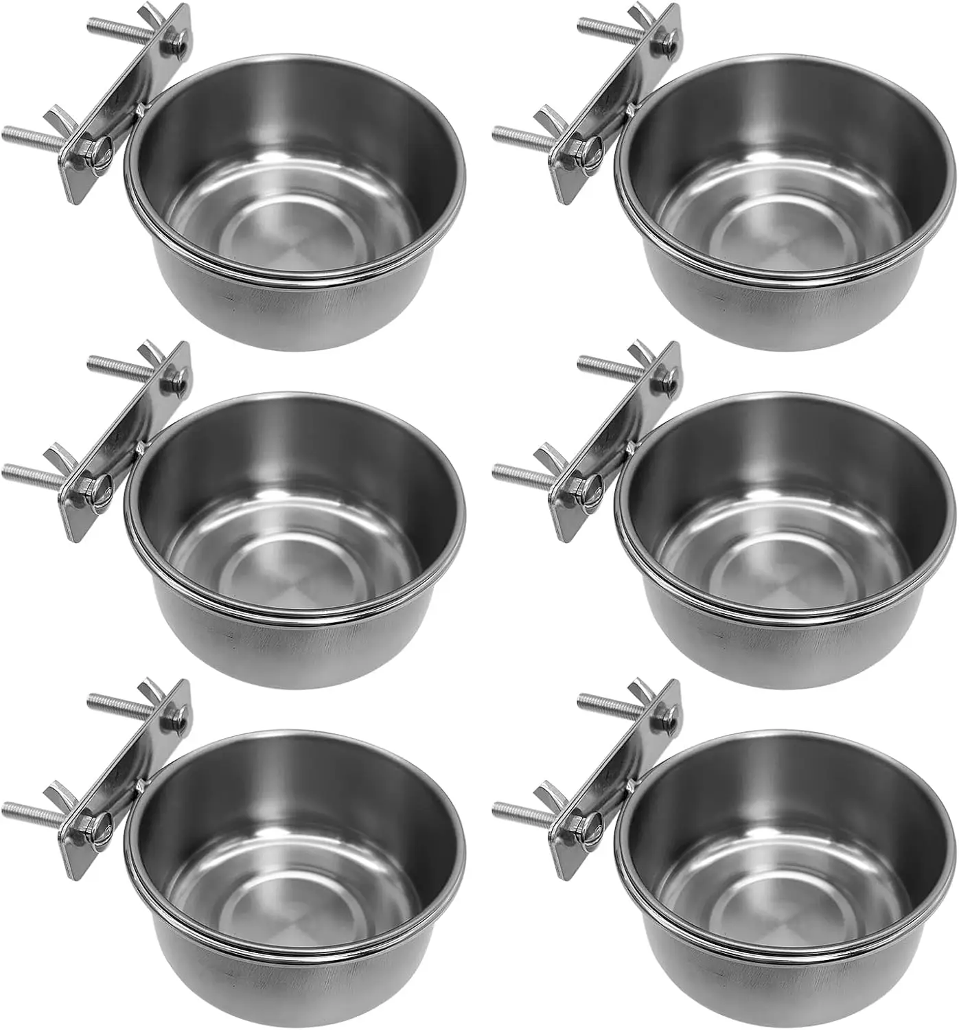 6 Pcs Stainless Steel Bird Bowls with Clamp,Clamp Holder Coop Cup,Bird Dishes for Cage, Bird Cage Water Bowl for Cockatiels Love
6 Pcs Stainless Steel Bird Bowls with Clamp,Clamp Holder Coop Cup,Bird Dishes for Cage, Bird Cage Water Bowl for Cockatiels Love