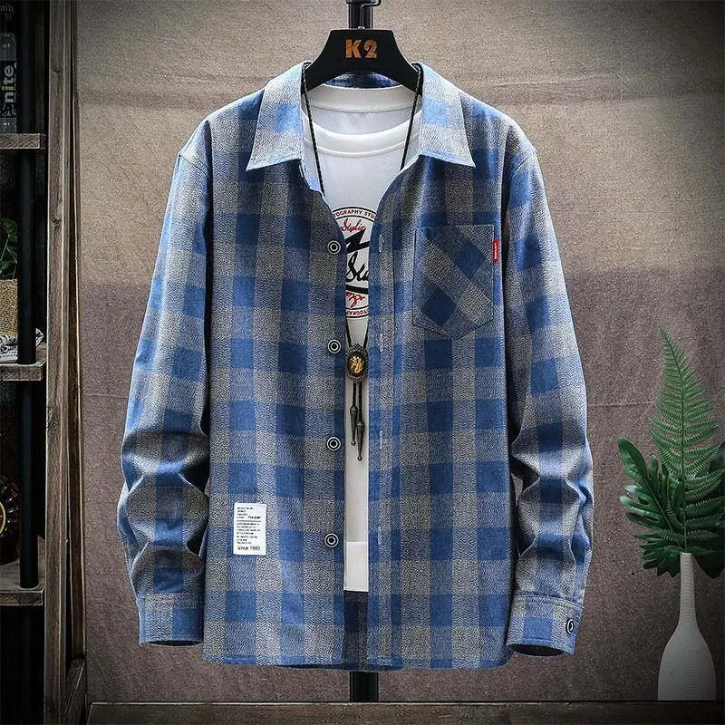 Autumn Plaid Loose Shirt Men's Long Sleeve Vintage Style PU Leather One-piece Velvet Thickened Sporty Look Graded Color Shirts
Autumn Plaid Loose Shirt Men's Long Sleeve Vintage Style PU Leather One-piece Velvet Thickened Sporty Look Graded Color Shirts