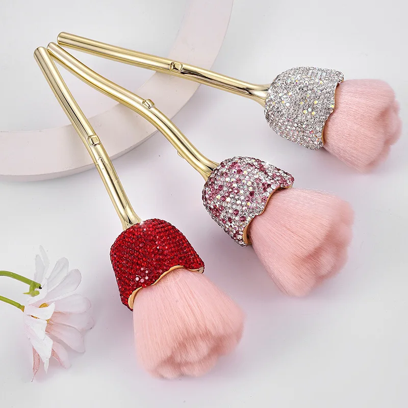 Rhinestone Makeup Brush flower shape Large Face Powder Makeup Brushes Dust Powder Foundation Makeup Brush For Nail Makeup Too
Rhinestone Makeup Brush flower shape Large Face Powder Makeup Brushes Dust Powder Foundation Makeup Brush For Nail Makeup Too