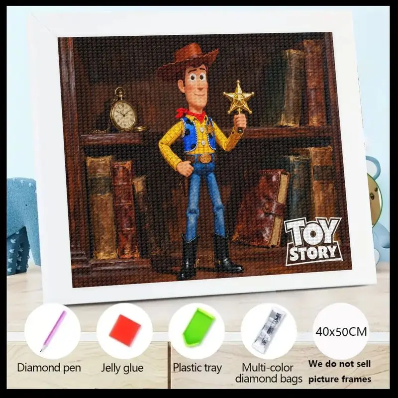 1 шт. 5D DIY Полный дрель Набор для алмазной живописи, История игрушек Диснея Пиксар Вуди Шериф держит звезду Книжная полка Сцена, Милое мультяшное искусство
1 шт. 5D DIY Полный дрель Набор для алмазной живописи, История игрушек Диснея Пиксар Вуди Шериф держит звезду Книжная полка Сцена, Милое мультяшное искусство
