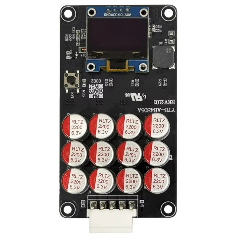 B27B New 4S 12V Li-/Lifepo4/NCA 5.5A Lithium Battery Active Balancer With OLED Screen Capacitor Balance Module
B27B New 4S 12V Li-/Lifepo4/NCA 5.5A Lithium Battery Active Balancer With OLED Screen Capacitor Balance Module