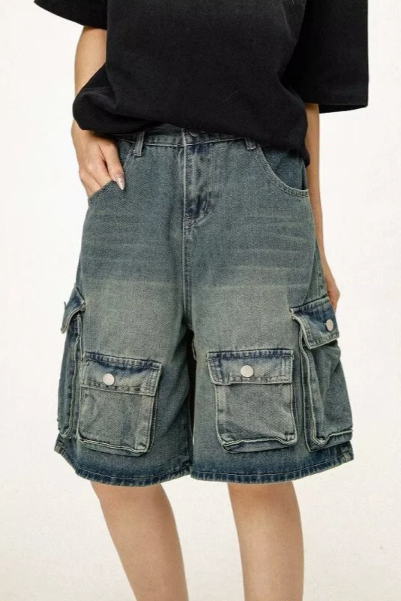 Man's Jorts Wide Leg Loose Baggy Jeans Loose Pockets Calf-Length Pants Brand Clothing Mens Apparel Soft Jeans For Man Original
Man's Jorts Wide Leg Loose Baggy Jeans Loose Pockets Calf-Length Pants Brand Clothing Mens Apparel Soft Jeans For Man Original