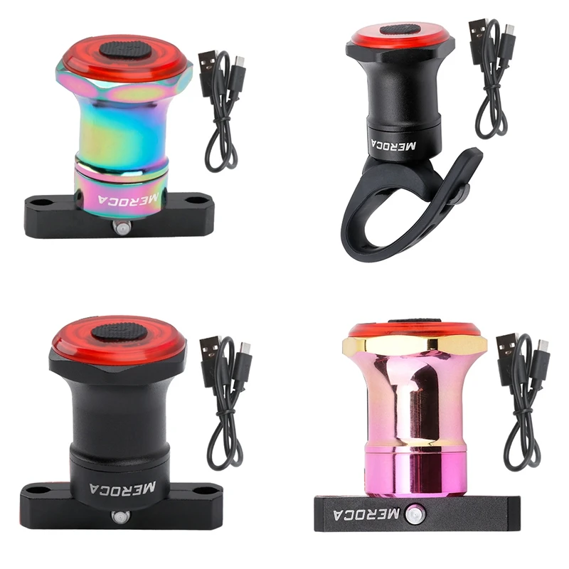 ABJX New MEROCA Smart Bicycle Tail Rear Light Auto Start Stop Brake USB Charge Cycling Taillight Bike Light
ABJX New MEROCA Smart Bicycle Tail Rear Light Auto Start Stop Brake USB Charge Cycling Taillight Bike Light