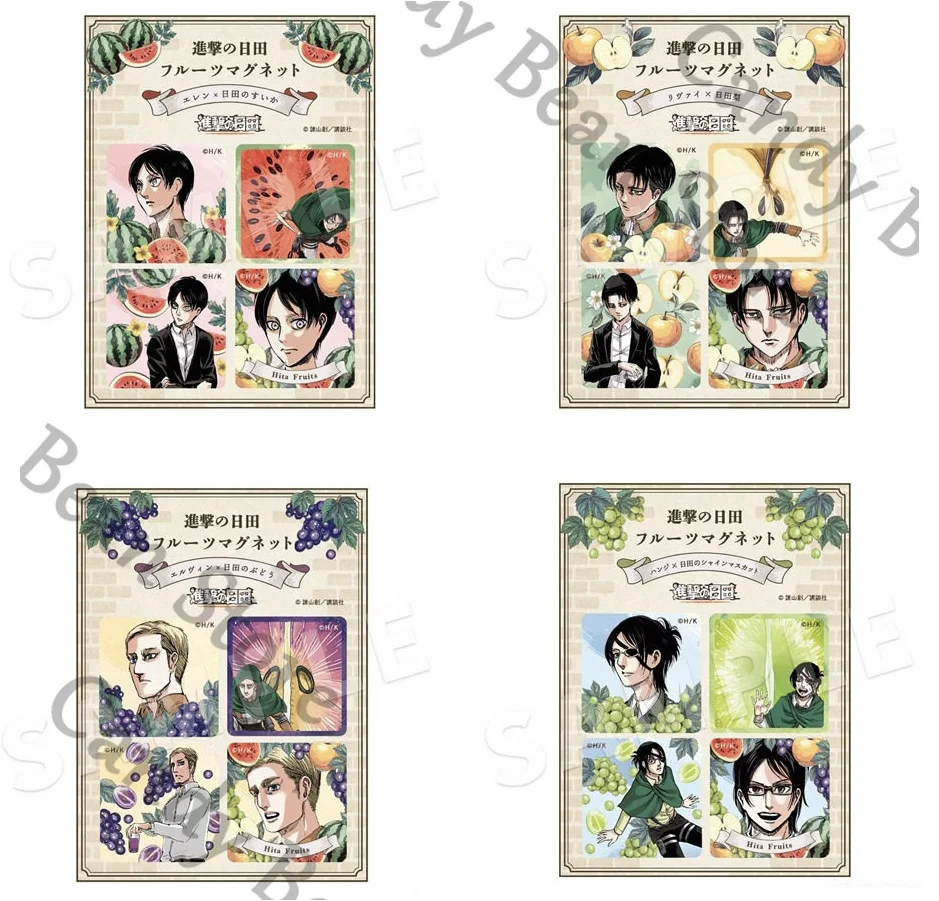 Genuine Anime Attack on Titan Levi Ackerman Eren Jaeger Hange Zoe Cosplay Acrylic Fridge Magnet Cartoon refrigerator
Genuine Anime Attack on Titan Levi Ackerman Eren Jaeger Hange Zoe Cosplay Acrylic Fridge Magnet Cartoon refrigerator