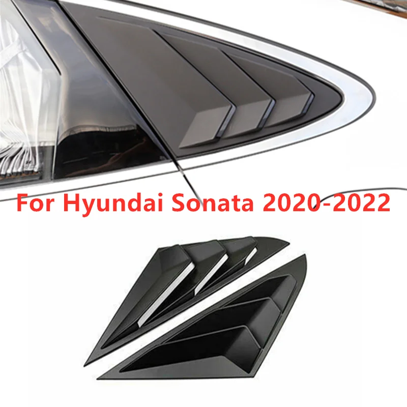 Matte Black Car Rear Side Vent Window Scoop Louver Cover Trim For Hyundai Sonata 2020-2022
Matte Black Car Rear Side Vent Window Scoop Louver Cover Trim For Hyundai Sonata 2020-2022