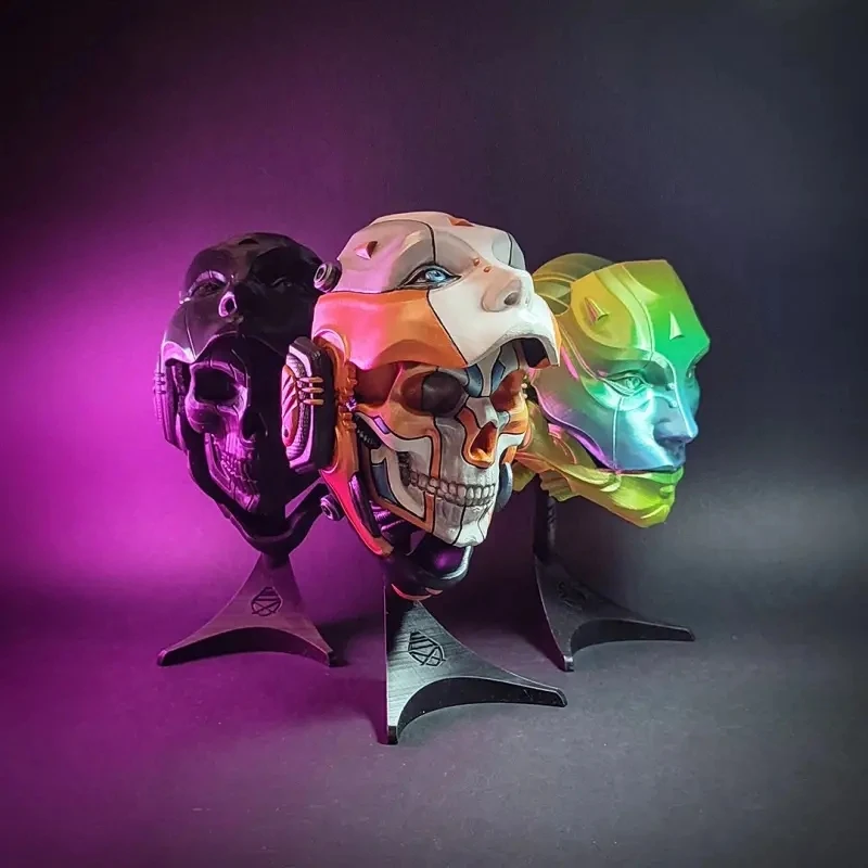 A small-sized mobile skeleton robot with a 3D printed mask, perfect for Halloween and home decoration
A small-sized mobile skeleton robot with a 3D printed mask, perfect for Halloween and home decoration