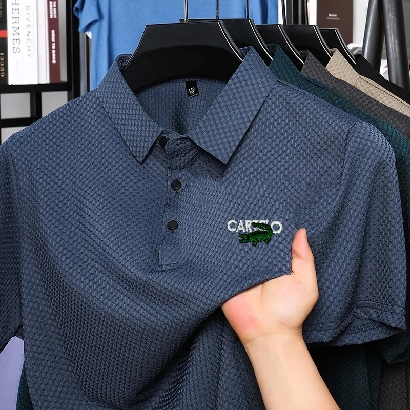 Embroidered CARTELO men's high-quality casual polo shirt, summer fashion trend short sleeved comfortable breathable top
Embroidered CARTELO men's high-quality casual polo shirt, summer fashion trend short sleeved comfortable breathable top