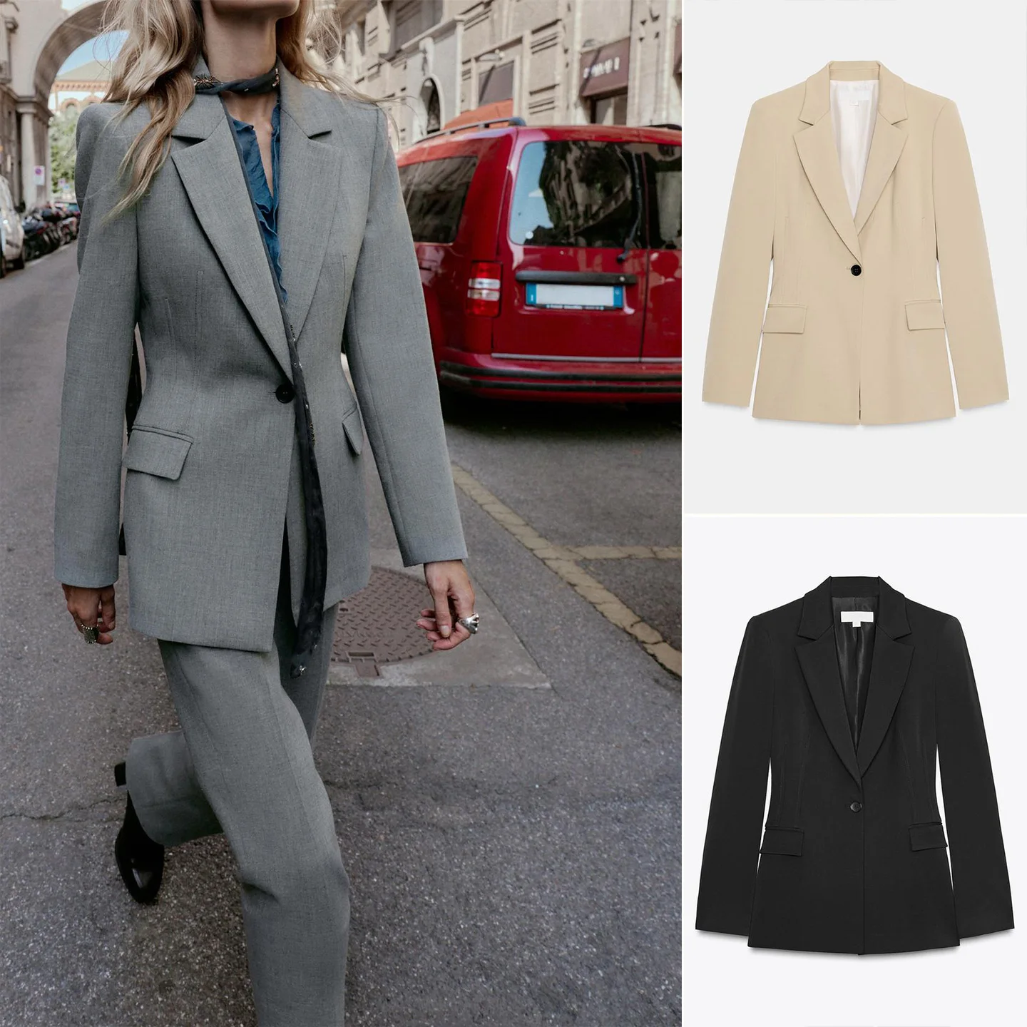 Slim Fit Long Sve женский костюм на одной пуговице Jaet, Новое поступление, повседневный французский костюм из полиэфирного волокна
Slim Fit Long Sve женский костюм на одной пуговице Jaet, Новое поступление, повседневный французский костюм из полиэфирного волокна