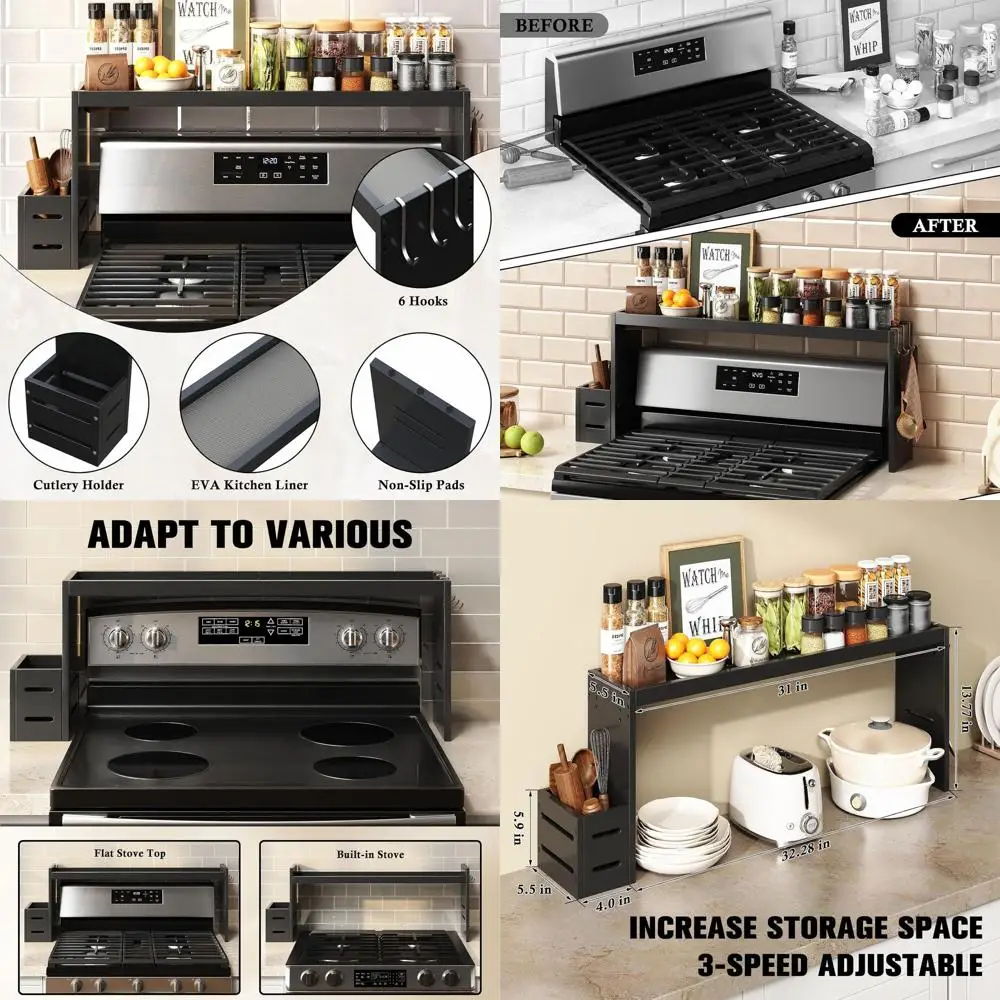 Bamboo Stove Shel, Spice Shel or Kitchen Stove, 31in Over the Stove Shel, Stove Top Shel or Back o Stove with EVA Kitchen Liner,
Bamboo Stove Shel, Spice Shel or Kitchen Stove, 31in Over the Stove Shel, Stove Top Shel or Back o Stove with EVA Kitchen Liner,