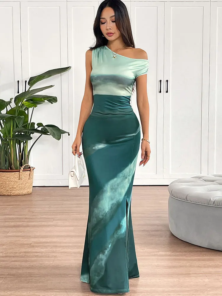 Summer Women's Dresses New Streetwear Fashion Tie Dye Split Maxi Dresses Elegant Female Sexy Casual Slim Knitted Dress Clothing
Summer Women's Dresses New Streetwear Fashion Tie Dye Split Maxi Dresses Elegant Female Sexy Casual Slim Knitted Dress Clothing