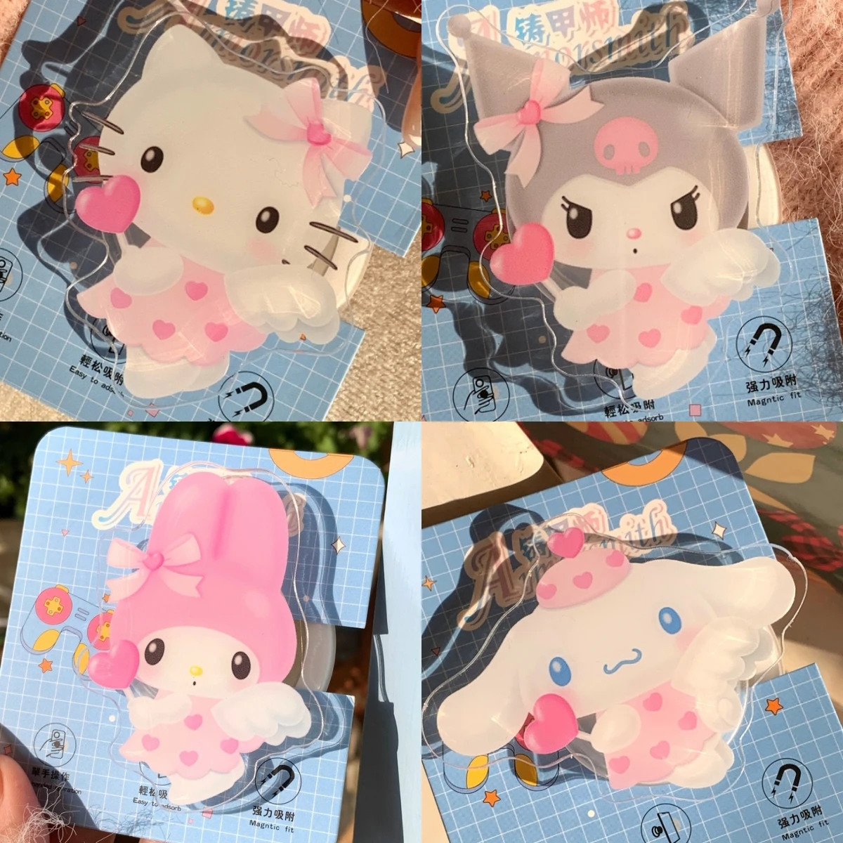 Sanrio Hello Kitty Kuromi For Magsafe Magnetic Phone Grip Tok Stand For iPhone Samsung Foldable Wireless Charging Case Holder
Sanrio Hello Kitty Kuromi For Magsafe Magnetic Phone Grip Tok Stand For iPhone Samsung Foldable Wireless Charging Case Holder