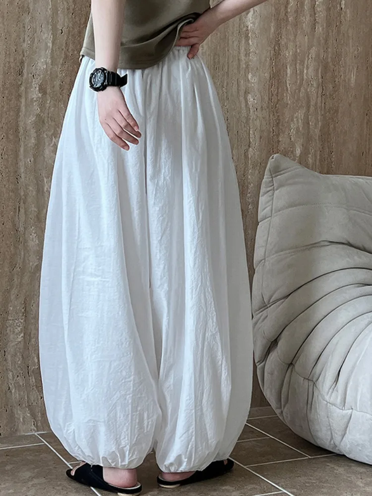 Летние тонкие хлопковые брюки-фонарики, женские утягивающие свободные брюки с эластичной резинкой на талии больших размеров, скрывающие повседневные шаровары
Летние тонкие хлопковые брюки-фонарики, женские утягивающие свободные брюки с эластичной резинкой на талии больших размеров, скрывающие повседневные шаровары