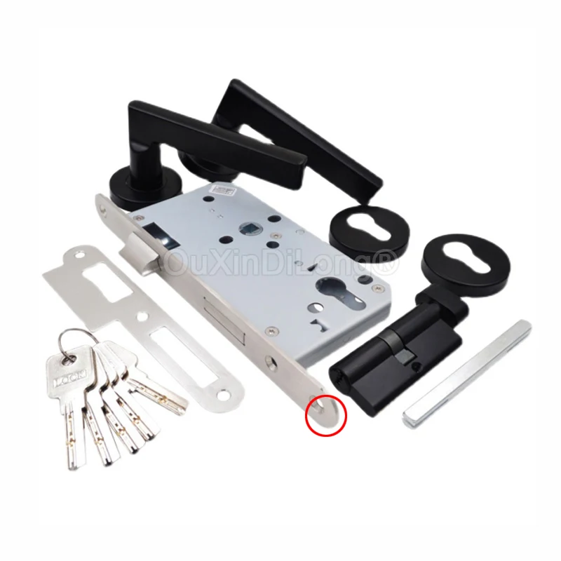 1Set Black Stainless Steel Door Lock Channel Door Handles Lock Set Split Aisle Fire Door Locks for Office Building Mall FG1313
1Set Black Stainless Steel Door Lock Channel Door Handles Lock Set Split Aisle Fire Door Locks for Office Building Mall FG1313