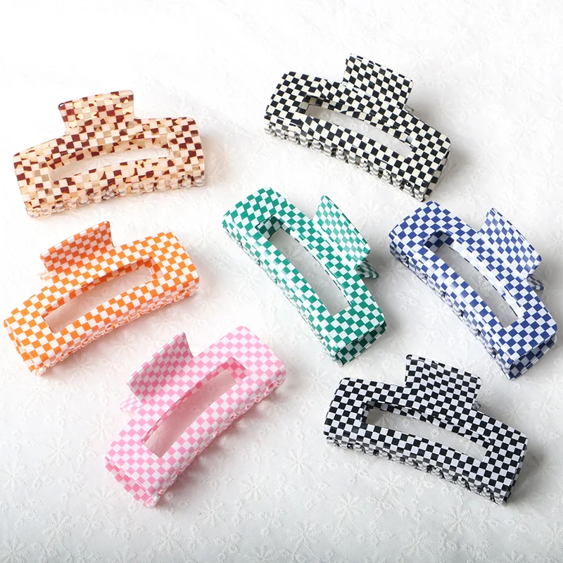 7pcs Acetate Checkered Hair Claw Clips Vintage Checkered Claw Clips Banana Clips,Nonslip Hair Clamp for Women Girls
7pcs Acetate Checkered Hair Claw Clips Vintage Checkered Claw Clips Banana Clips,Nonslip Hair Clamp for Women Girls