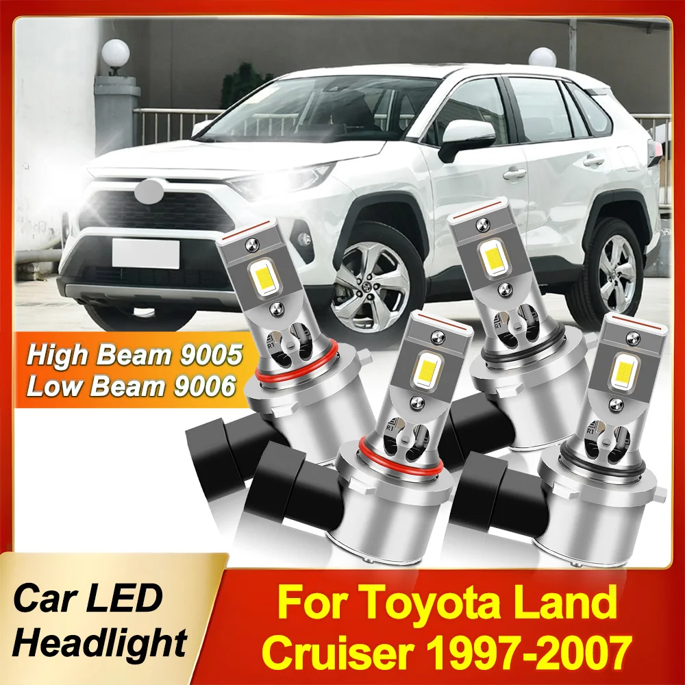 High Low Beam 9005 9006 Kit Headlight 6000K White LED Headlights Super Bright High Power 12V For Toyota Land Cruiser 1997-2007
High Low Beam 9005 9006 Kit Headlight 6000K White LED Headlights Super Bright High Power 12V For Toyota Land Cruiser 1997-2007