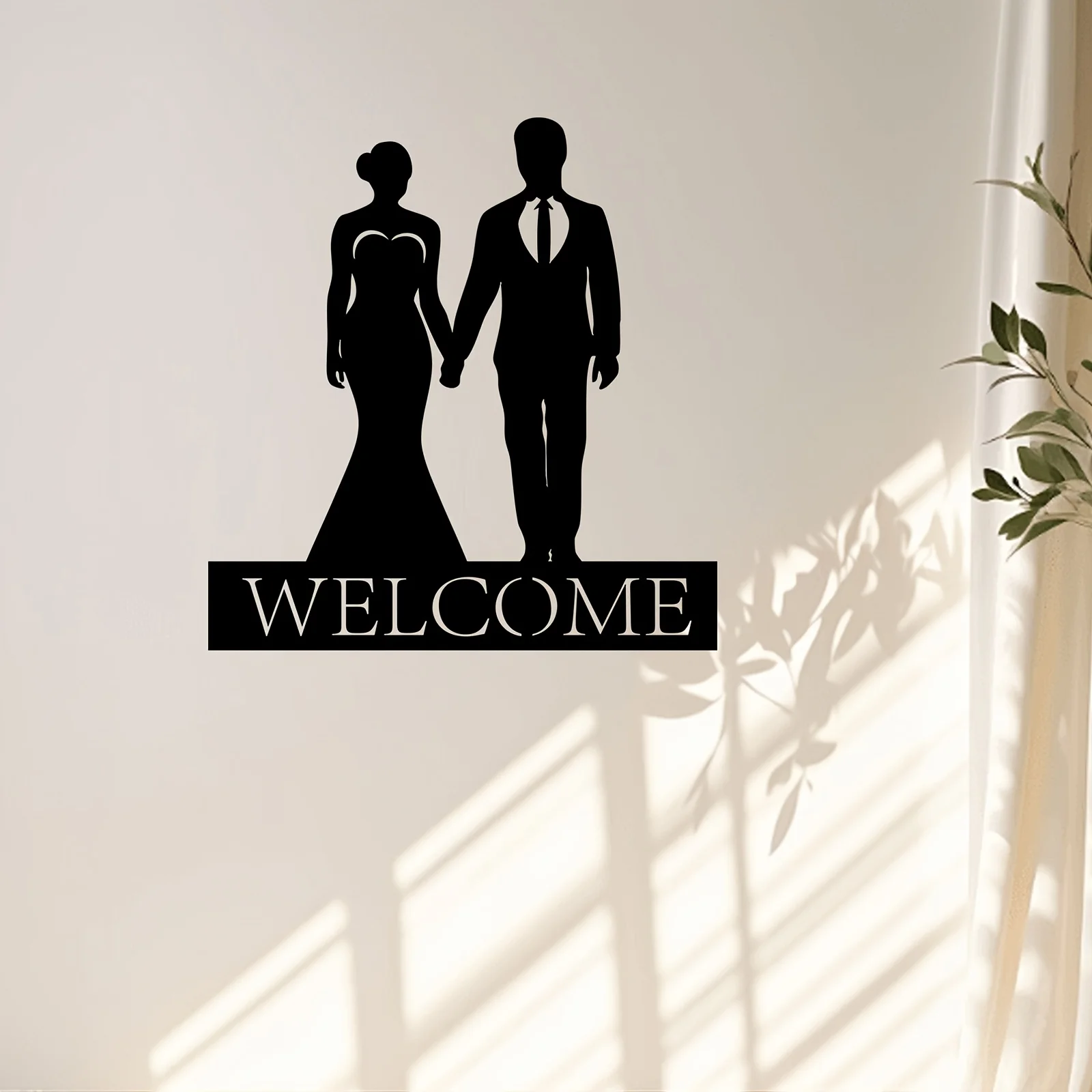 1PC Bride Groom Metal Wall Art Sculpture Romantic Couple Statue Mural Bedroom Love Nook Decor Metal Wall Hanging Gift For Weddin
1PC Bride Groom Metal Wall Art Sculpture Romantic Couple Statue Mural Bedroom Love Nook Decor Metal Wall Hanging Gift For Weddin